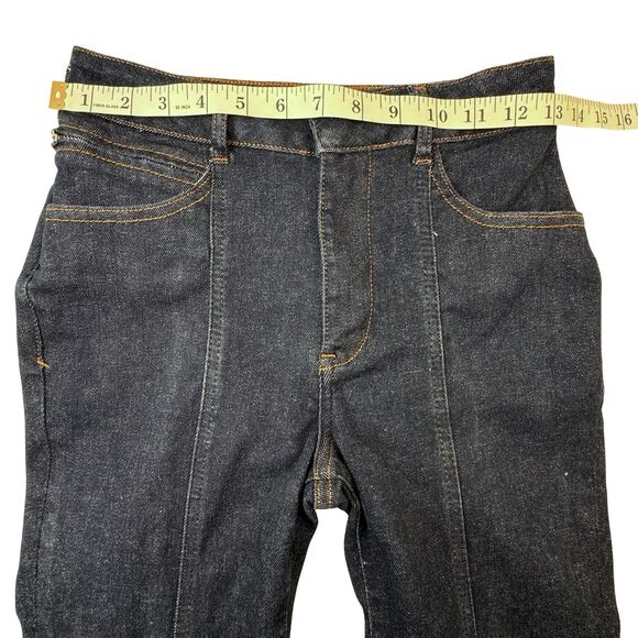 Anthropologie Pilcro Jeans Size 27 Front Seam Dark Wash Straight Leg Cropped - Picture 6 of 13